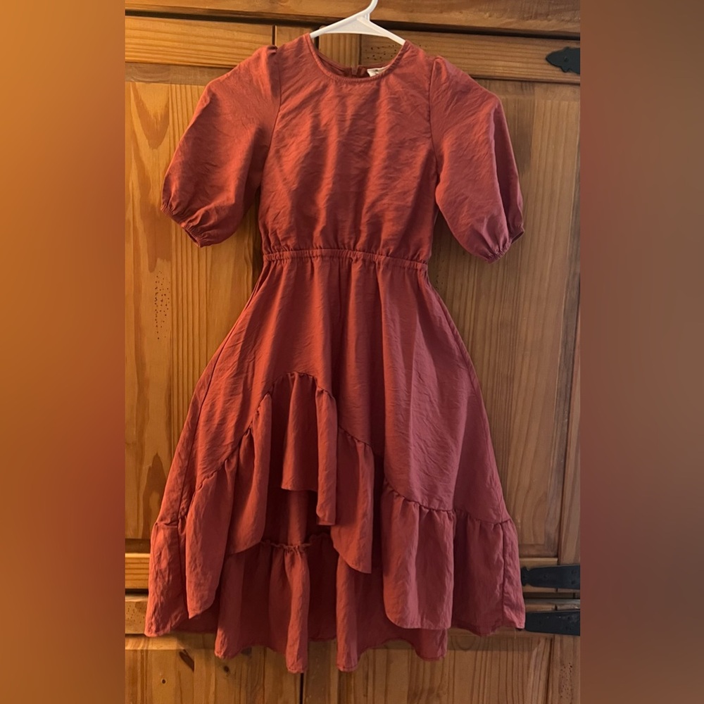 Joyfolie Rust Kids Dress